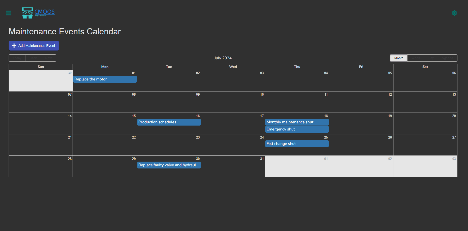 Events Calendar