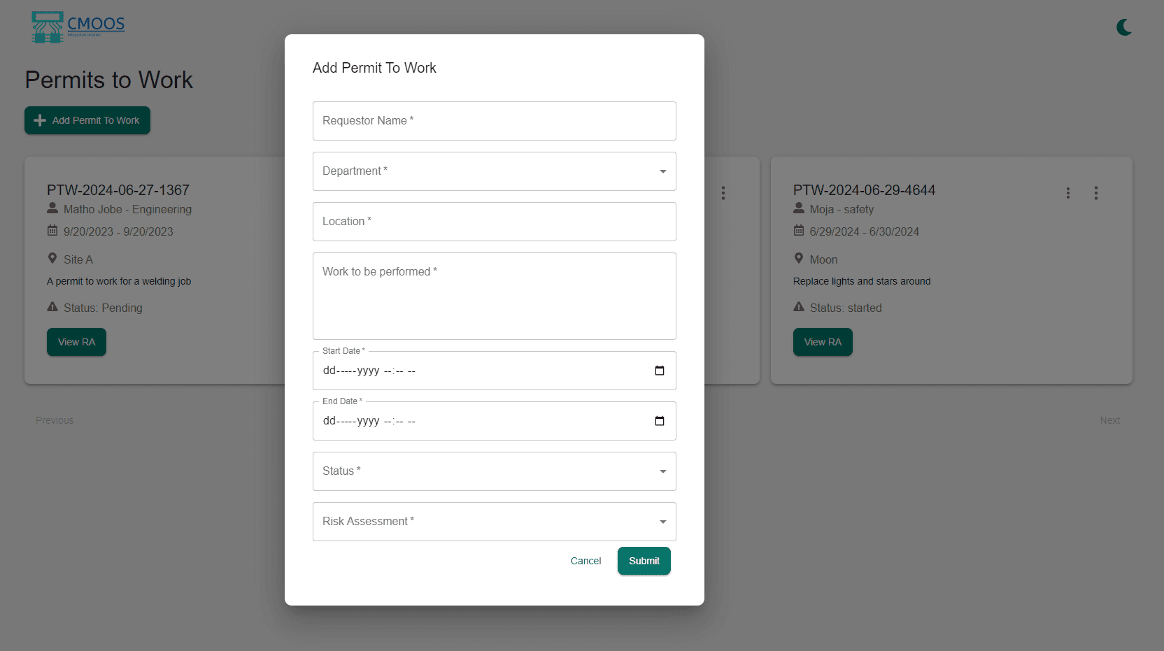 Permit Cards